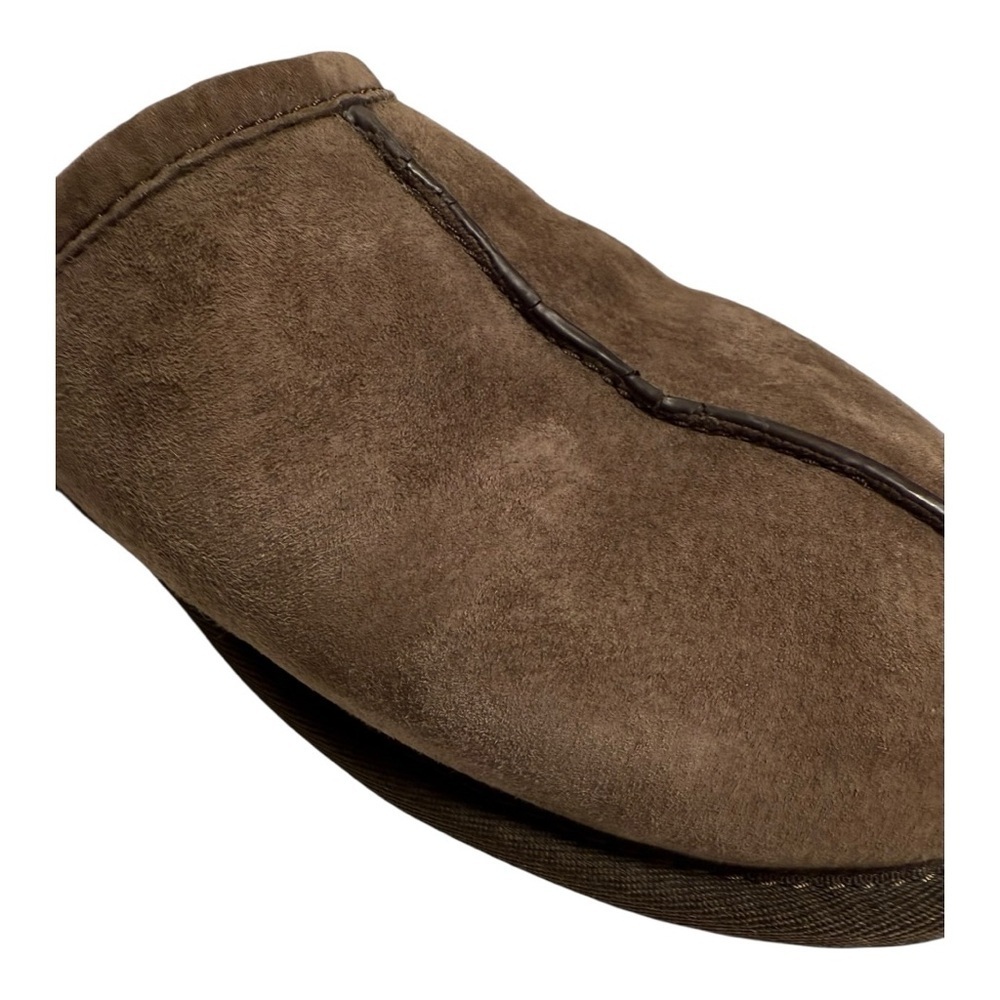 UGG Men's Scuff Slippers - Size 12 | Espresso Suede Colour | Sheepskin Lining - Picture 4 of 13